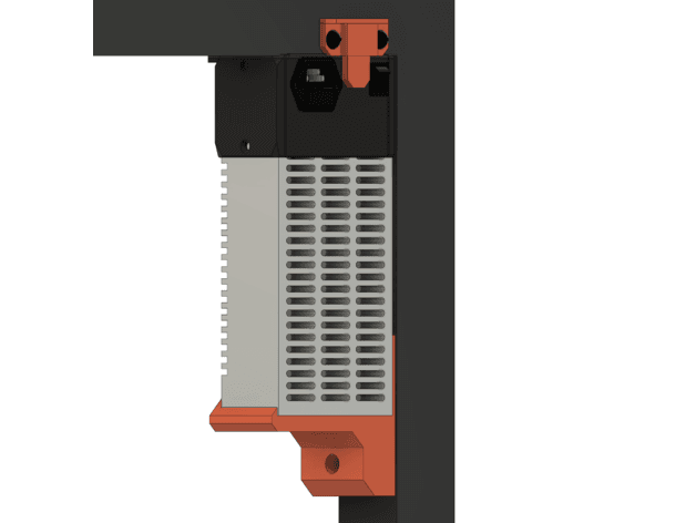 PSU Mount for Lack by 3D Sourcerer 3d model