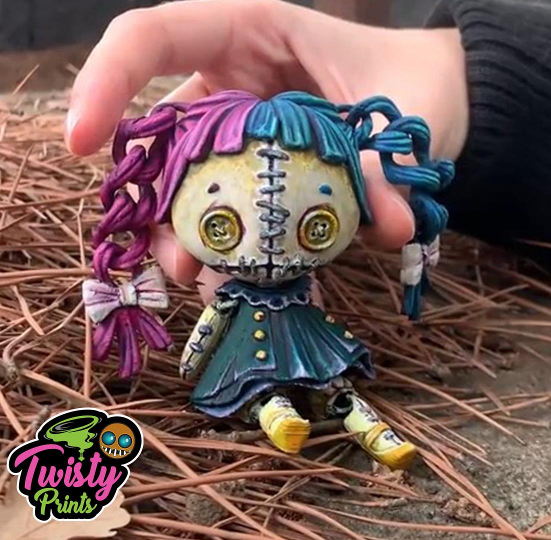 Articulated Creepy Doll 3d model