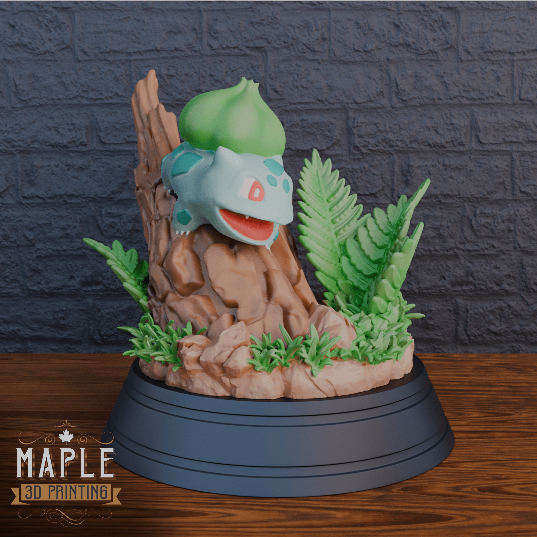 Bulbasaur Diorama - Pokemon 3d model