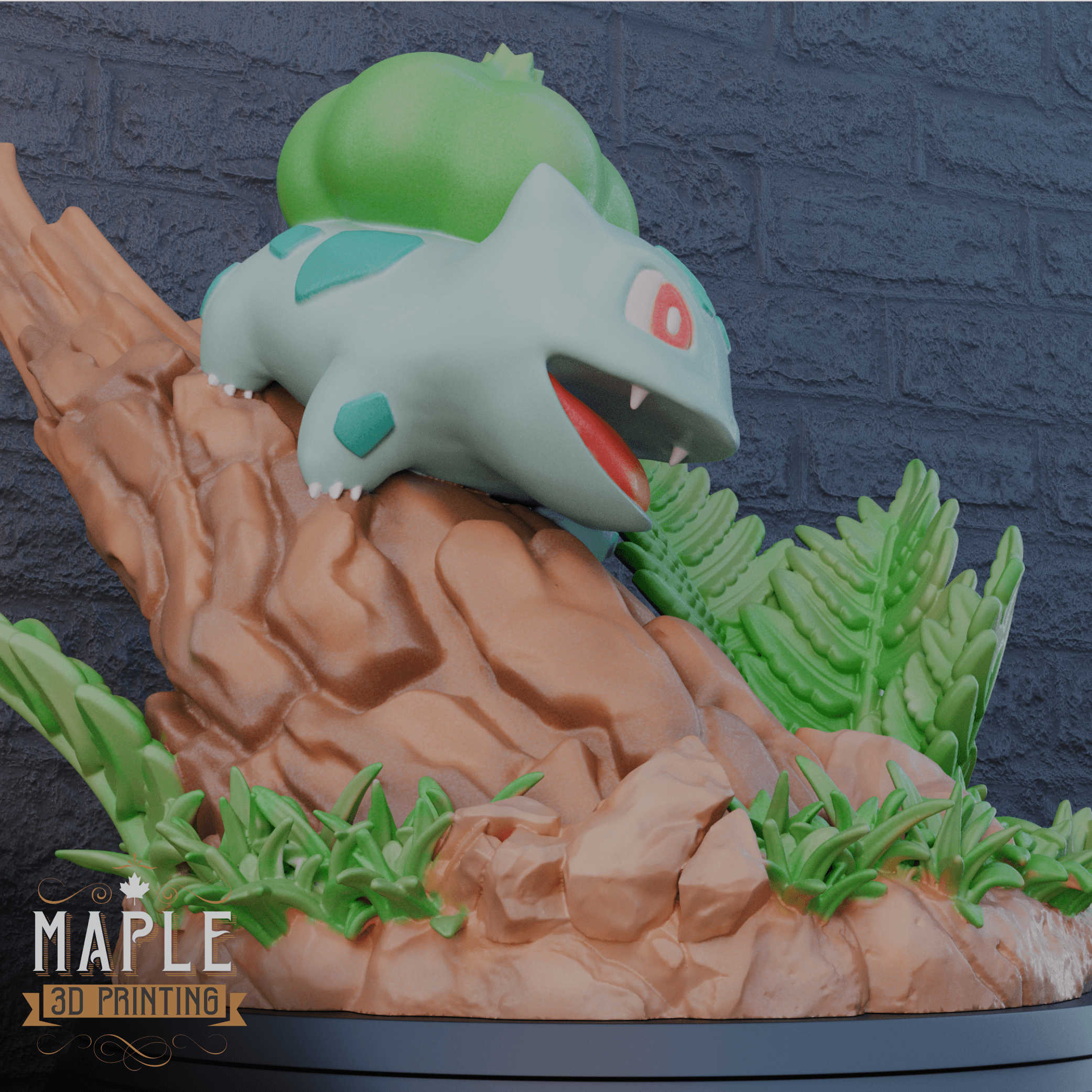 Bulbasaur Diorama - Pokemon 3d model