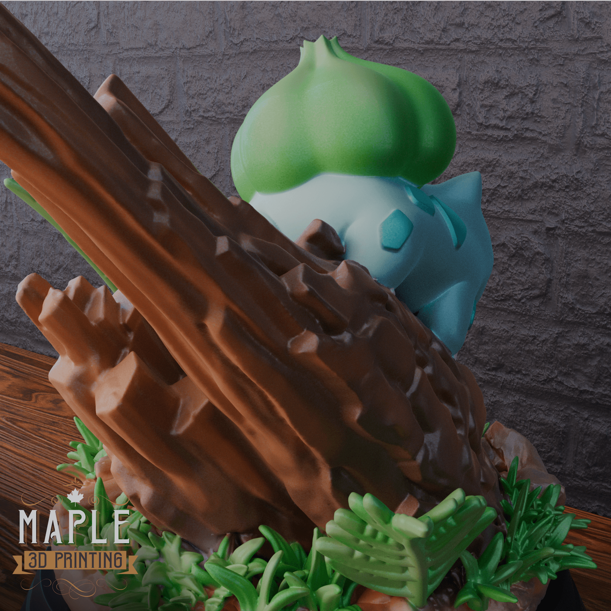 Bulbasaur Diorama - Pokemon 3d model