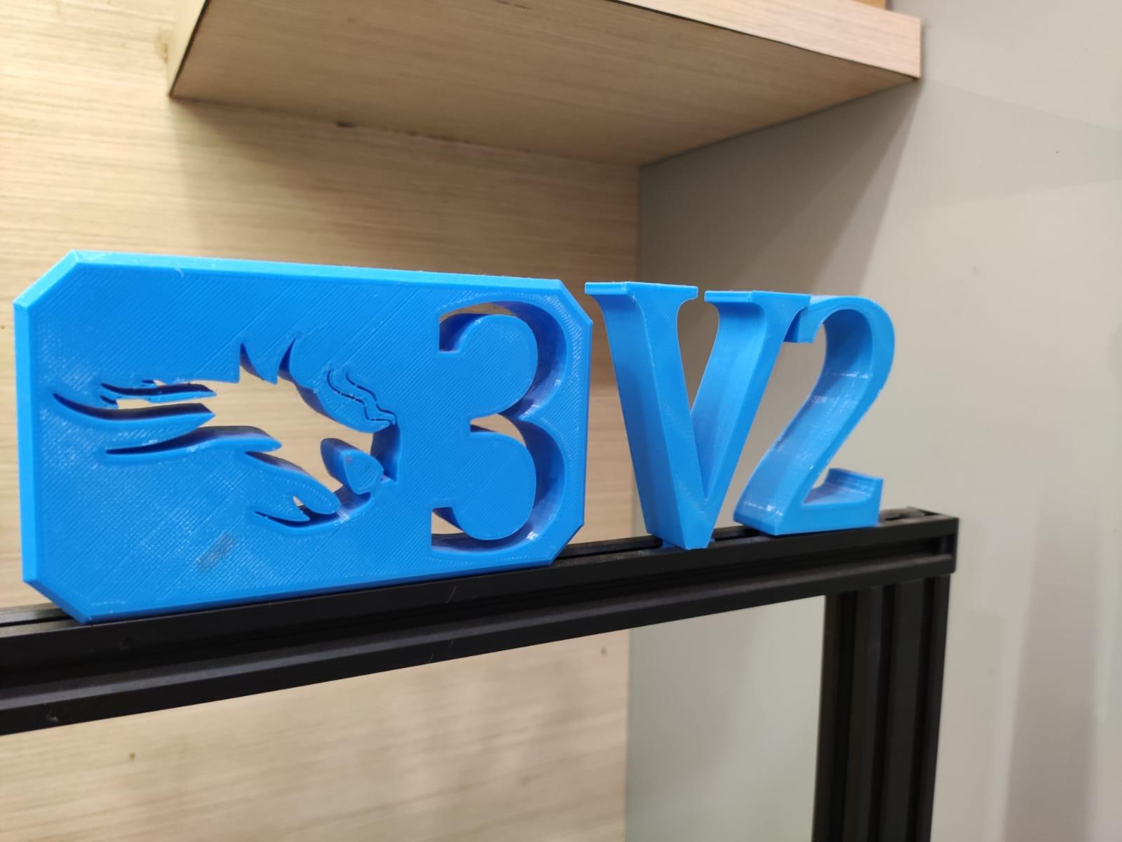 V2 Logo 3d model