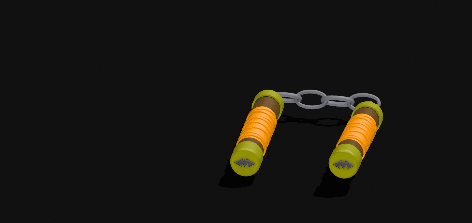 Michelangelo's nunchucks - Teenage Mutant Ninja Turtle - 1:1 Scale 3d model