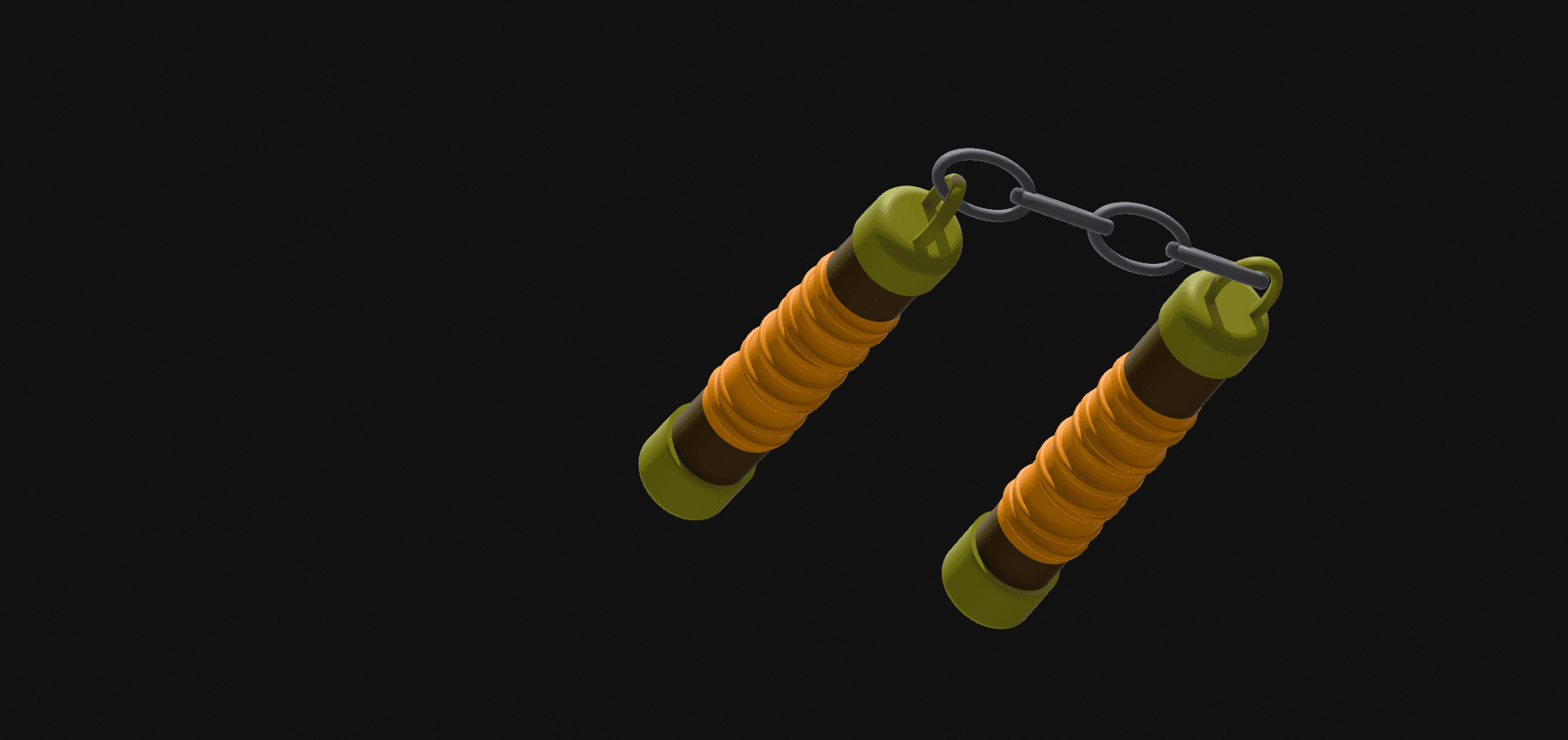 Michelangelo's nunchucks - Teenage Mutant Ninja Turtle - 1:1 Scale 3d model