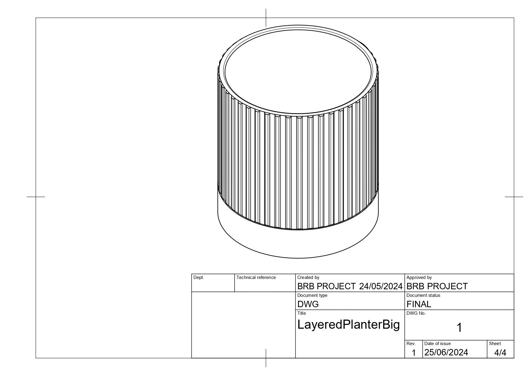 Layered Planter / Vase 3d model