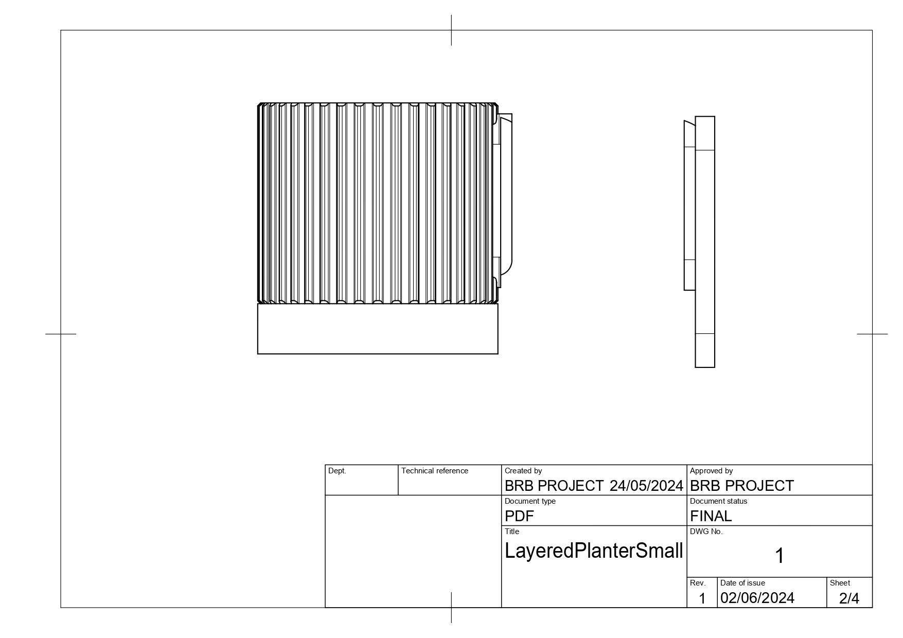 Layered Planter / Vase 3d model