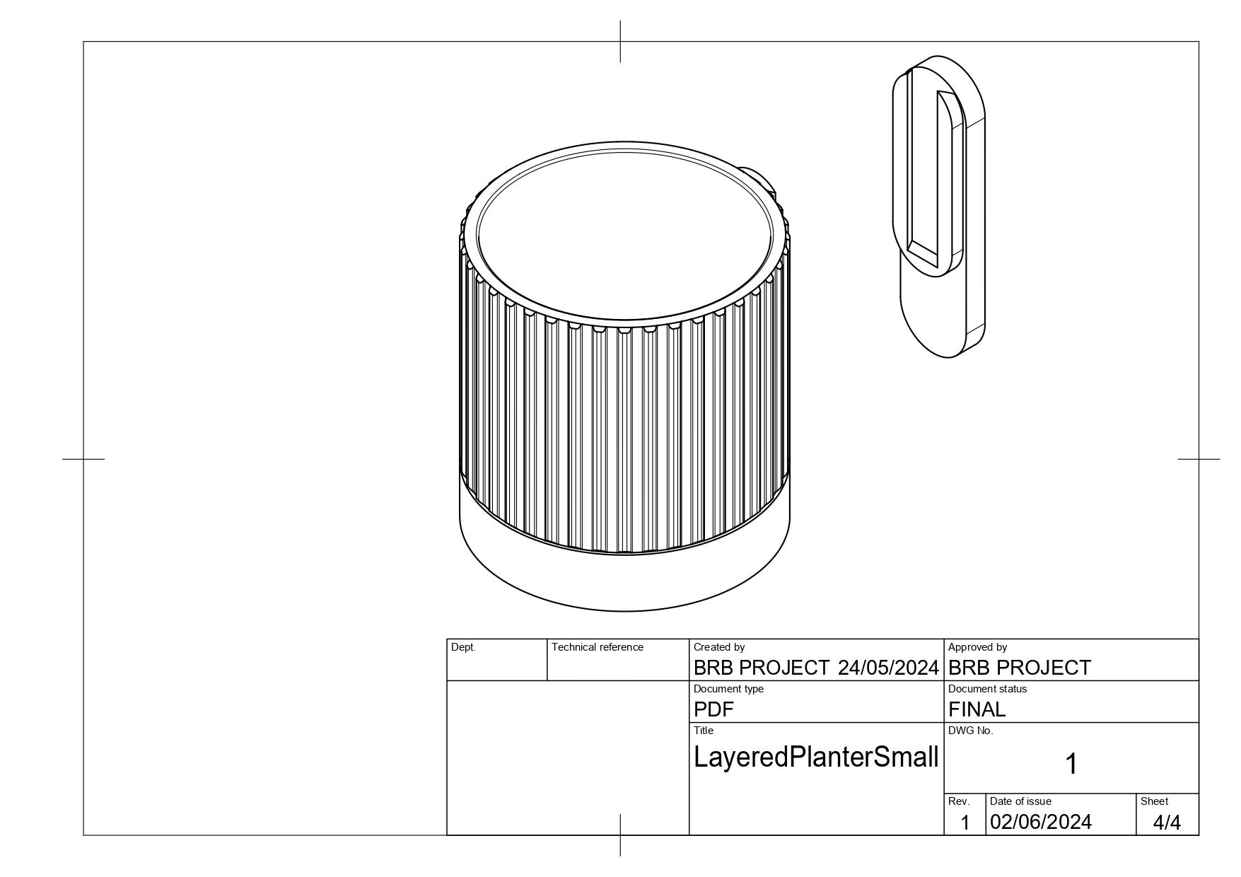 Layered Planter / Vase 3d model