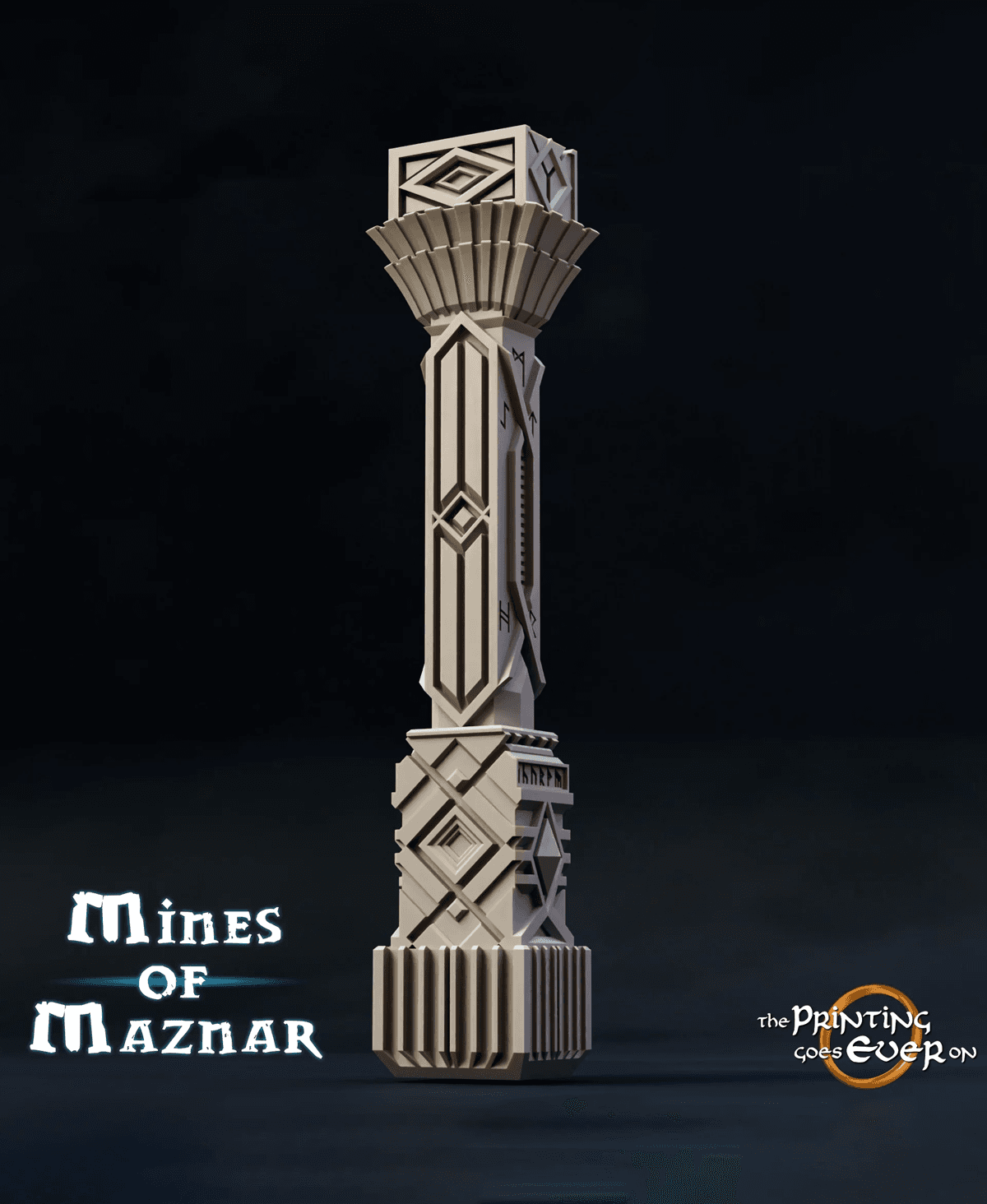 Dwarven Column Bundle 3d model