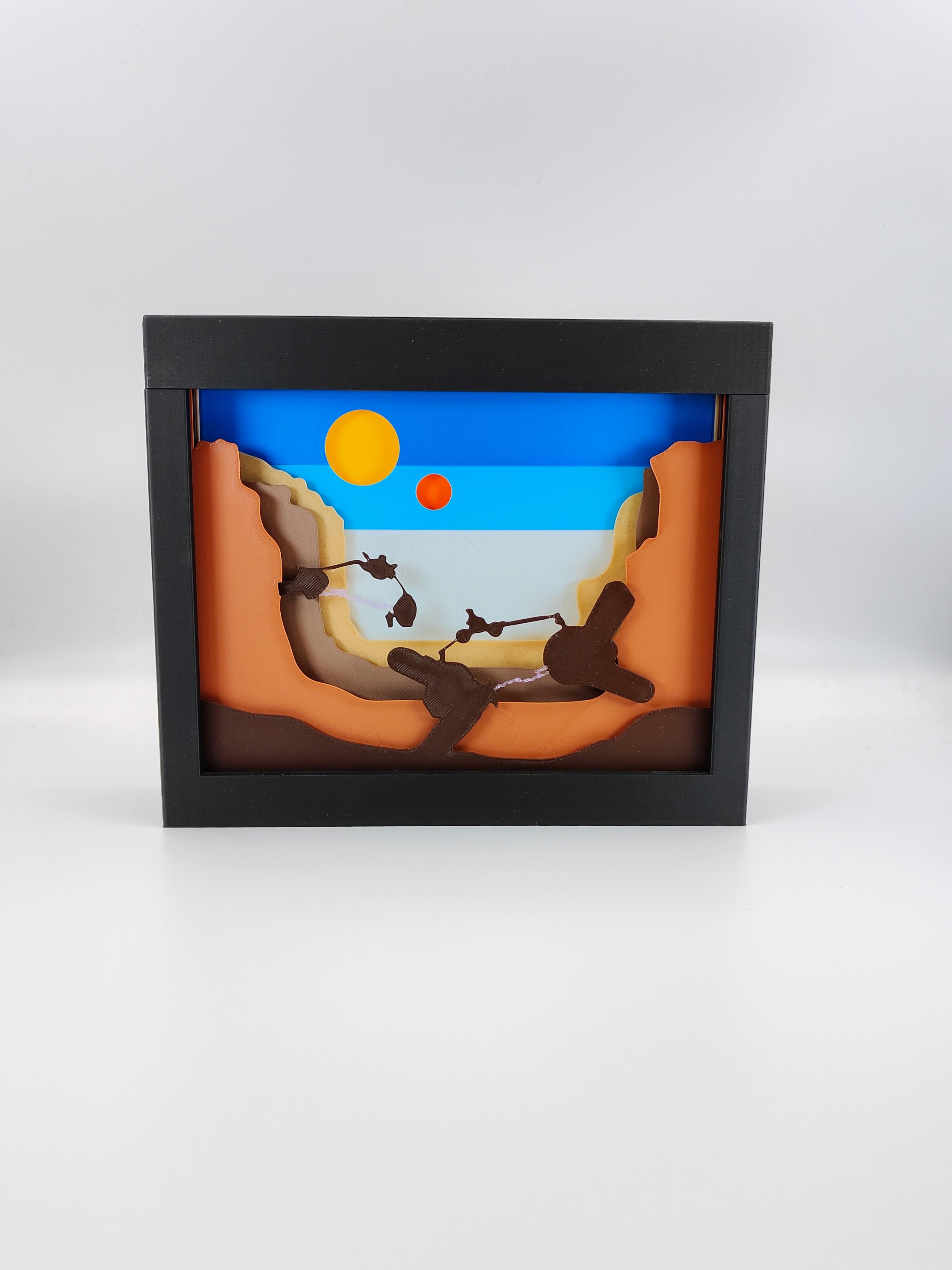 Star Wars Pod Race Shadow Box 3d model