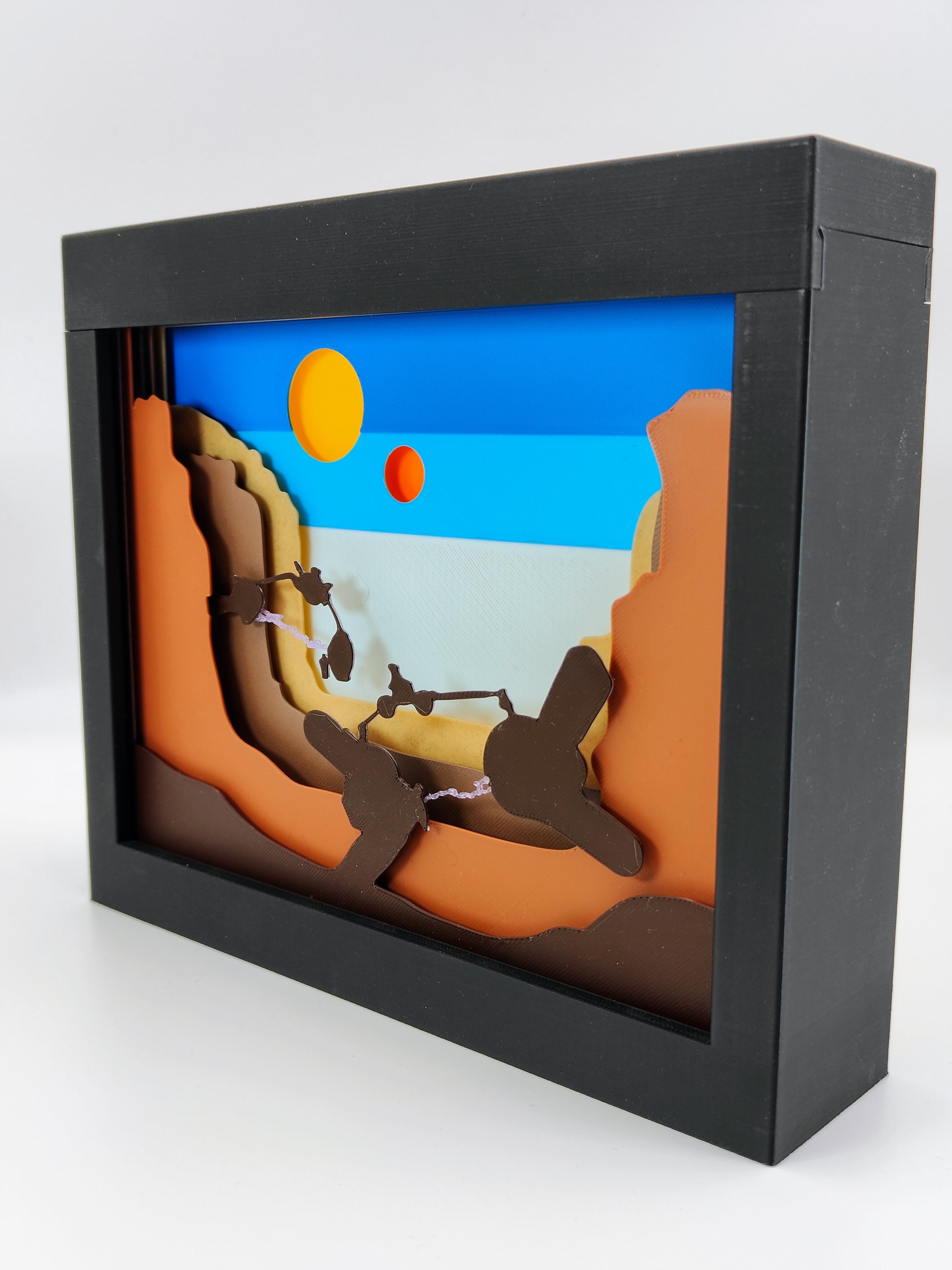 Star Wars Pod Race Shadow Box 3d model