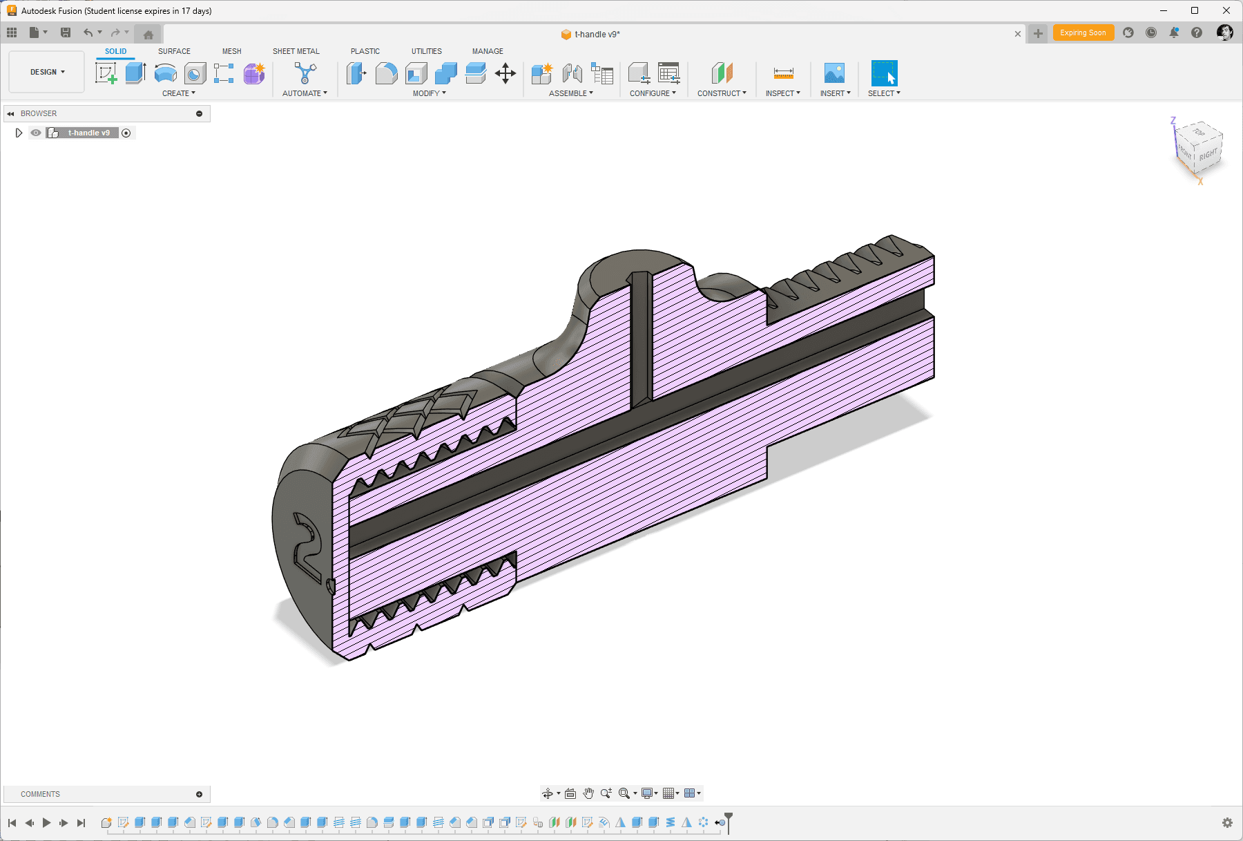 Yet another allen key T-handle 3d model