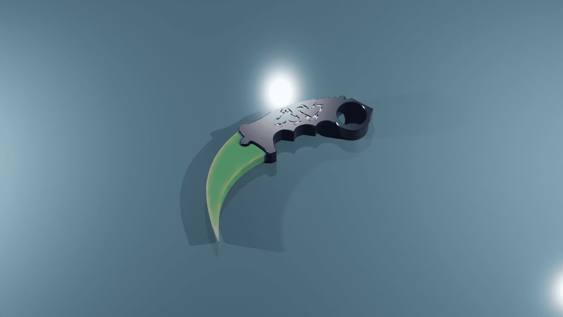 Remix of karambit keychain 3d model