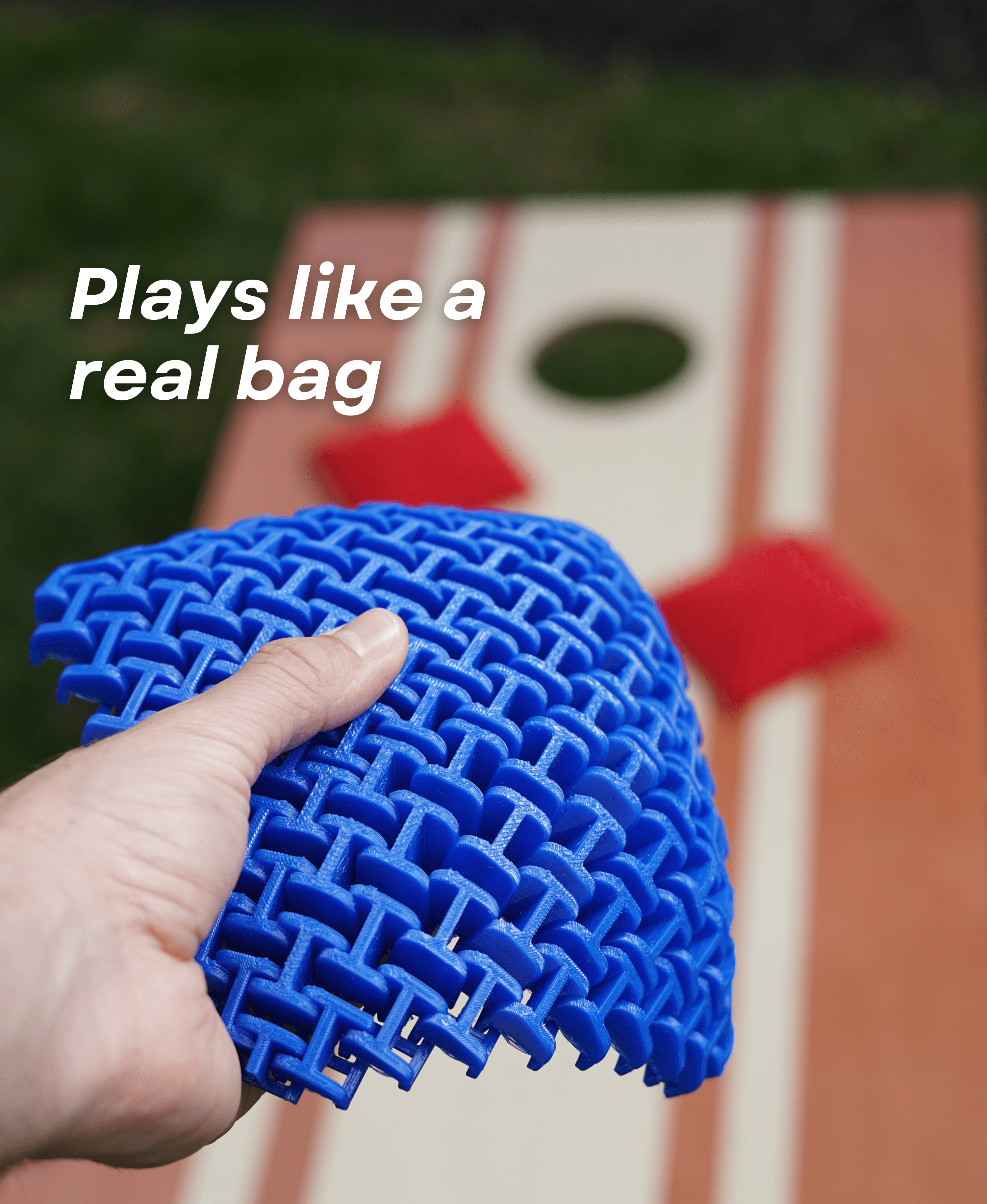 Airless Cornhole Bag - The original 'Full Size' beanless beanbag 3d model