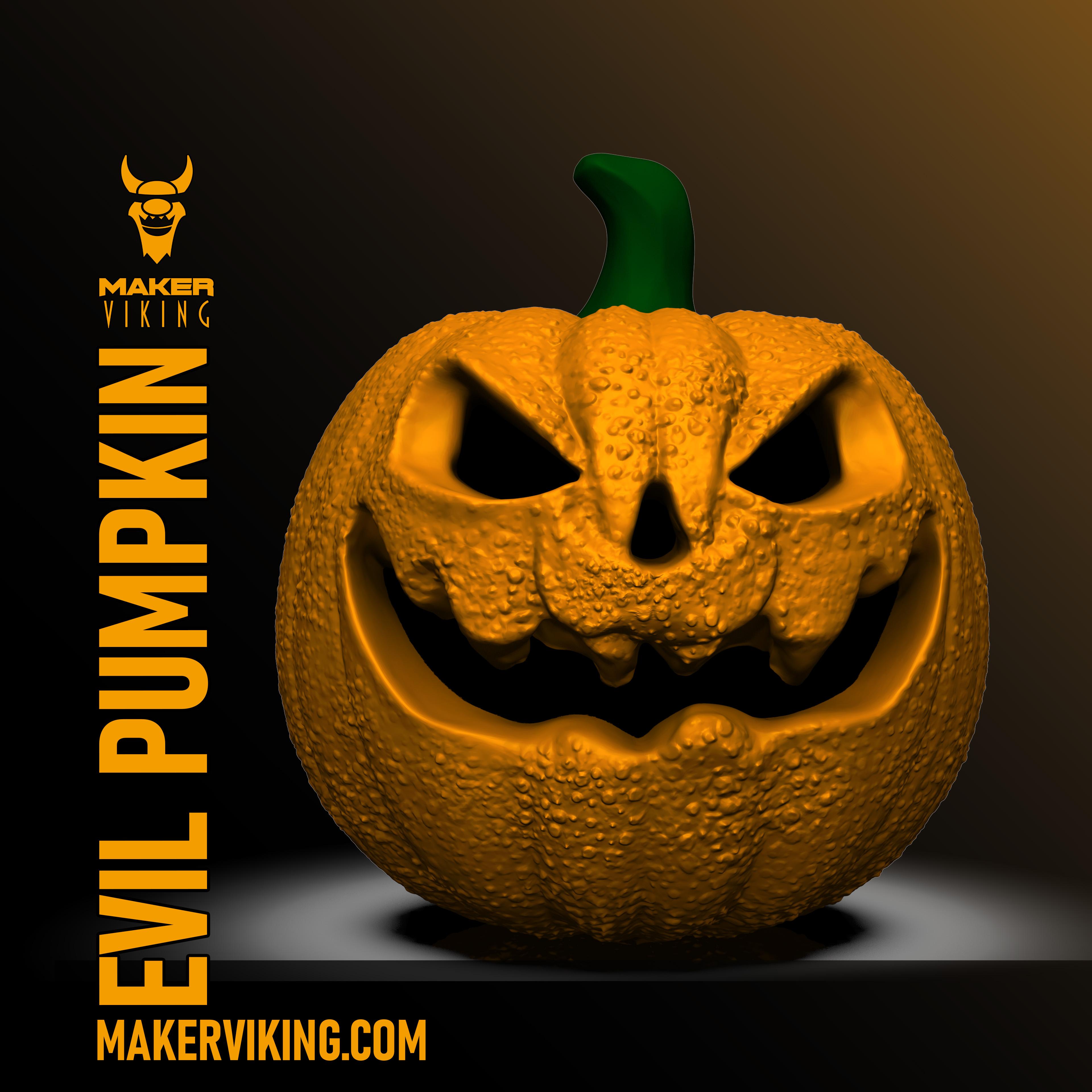 Evil Pumpkin for Halloween 3d model