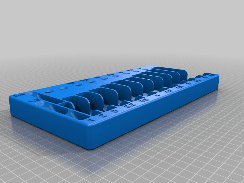 Drill Bit Organizer 3d model