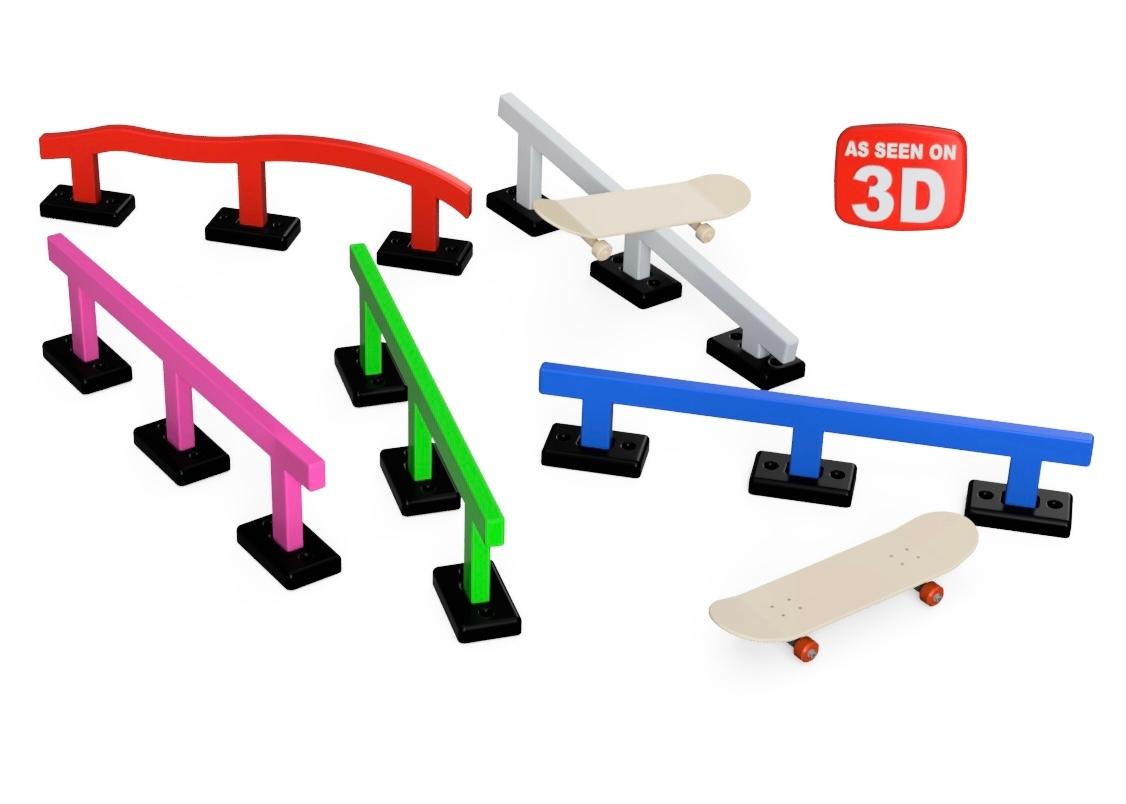 Fingerboard Rails 3d model