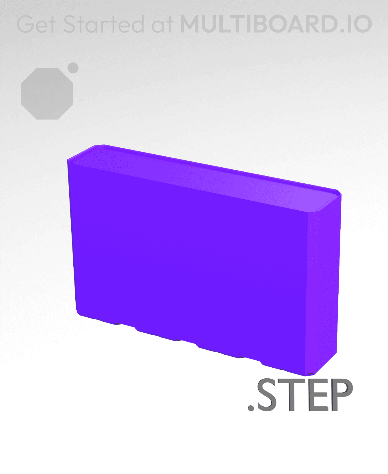 4x1x2·5 - Multibin Insert - STEP Remixing File 3d model