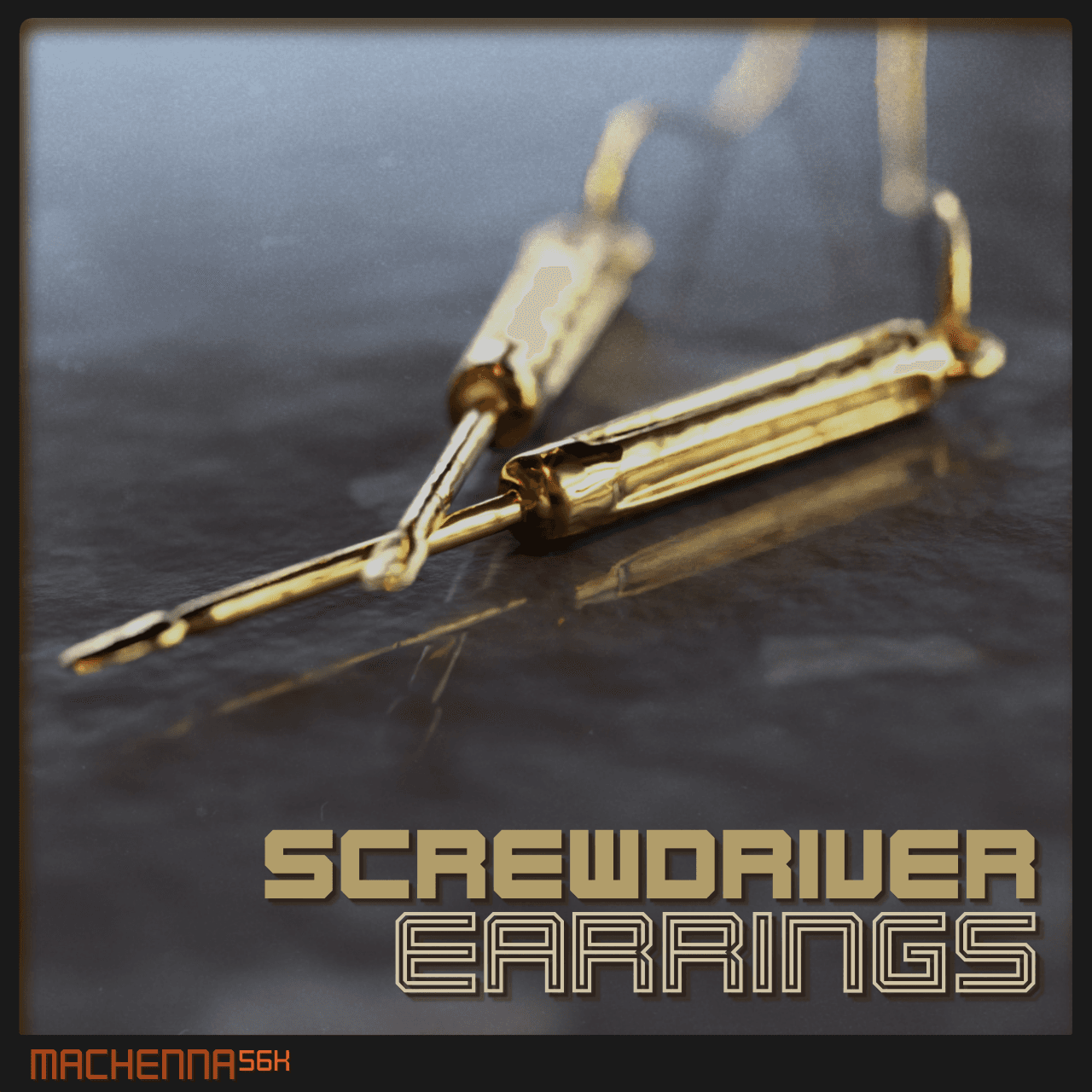 Screwdriver Earring 3d model