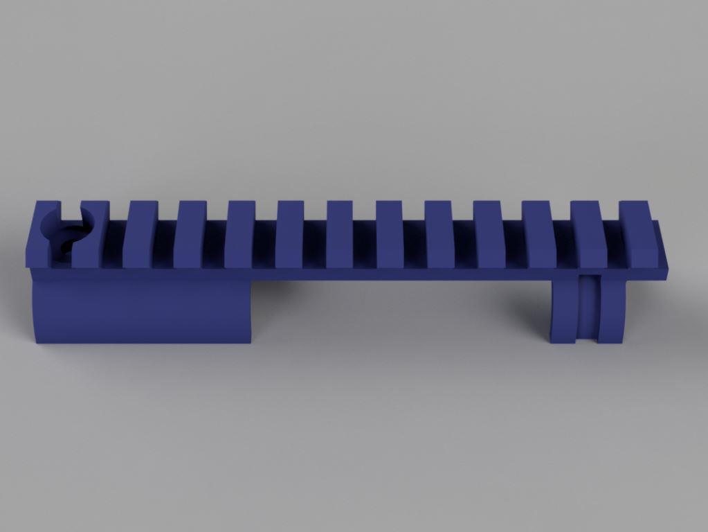 Weaver rail for Record Modell 2 .177 3d model