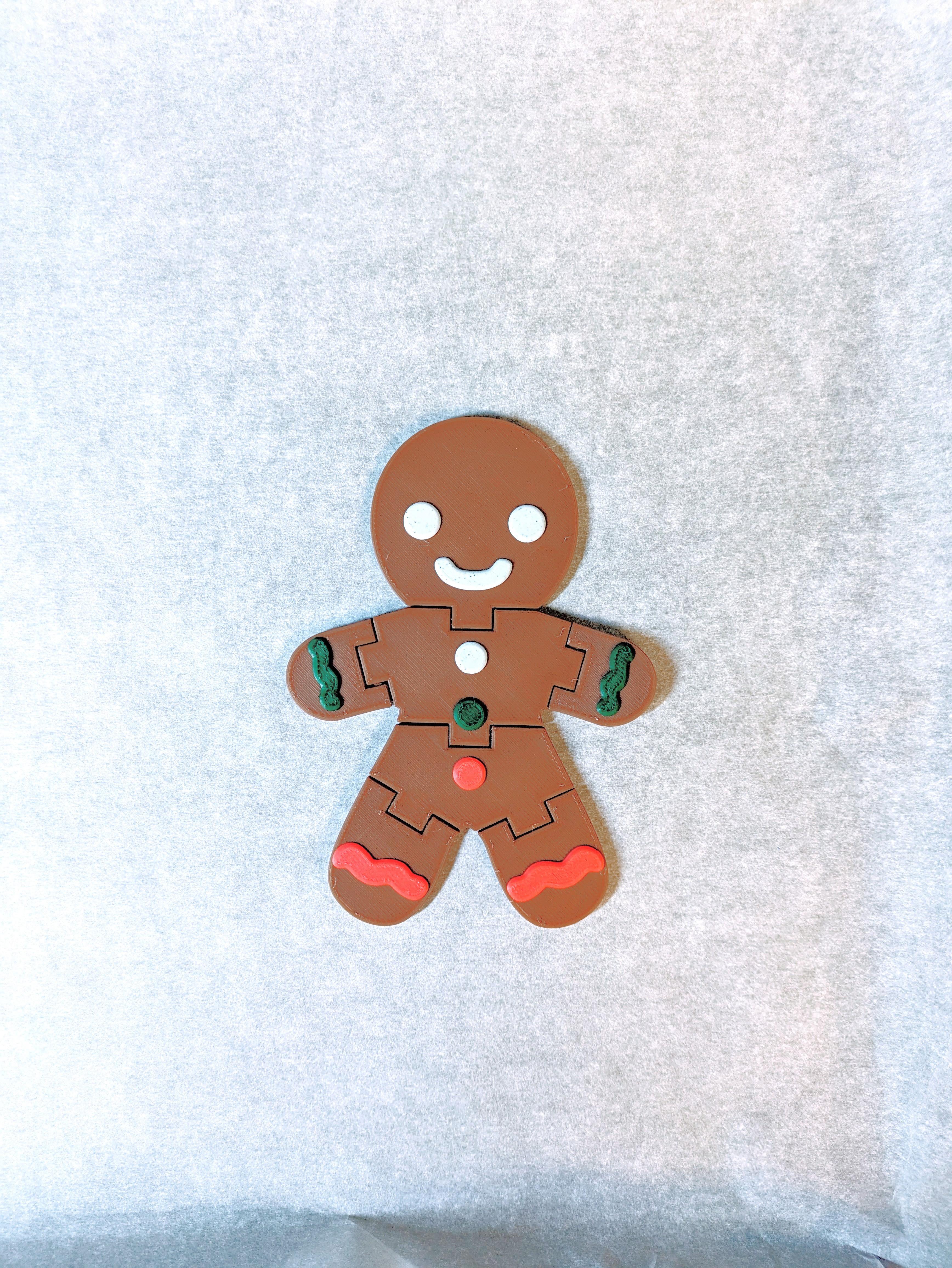 Articulating Gingerbread Man 3d model