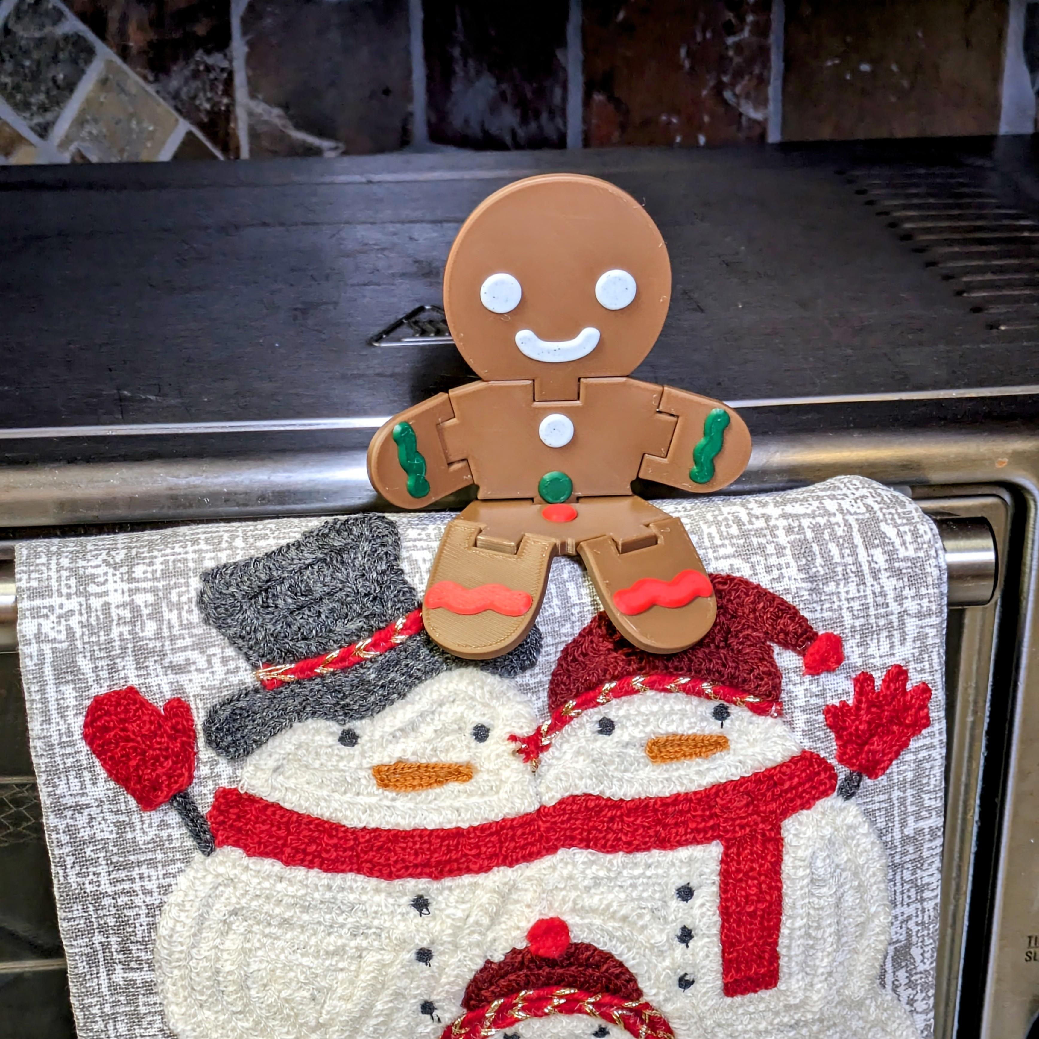 Articulating Gingerbread Man 3d model