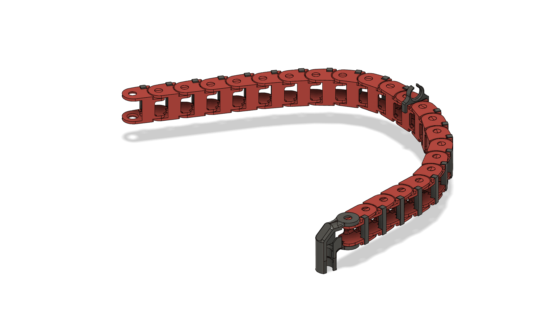 Bambu Lab P1P Printable Cable Drag Chain 3d model