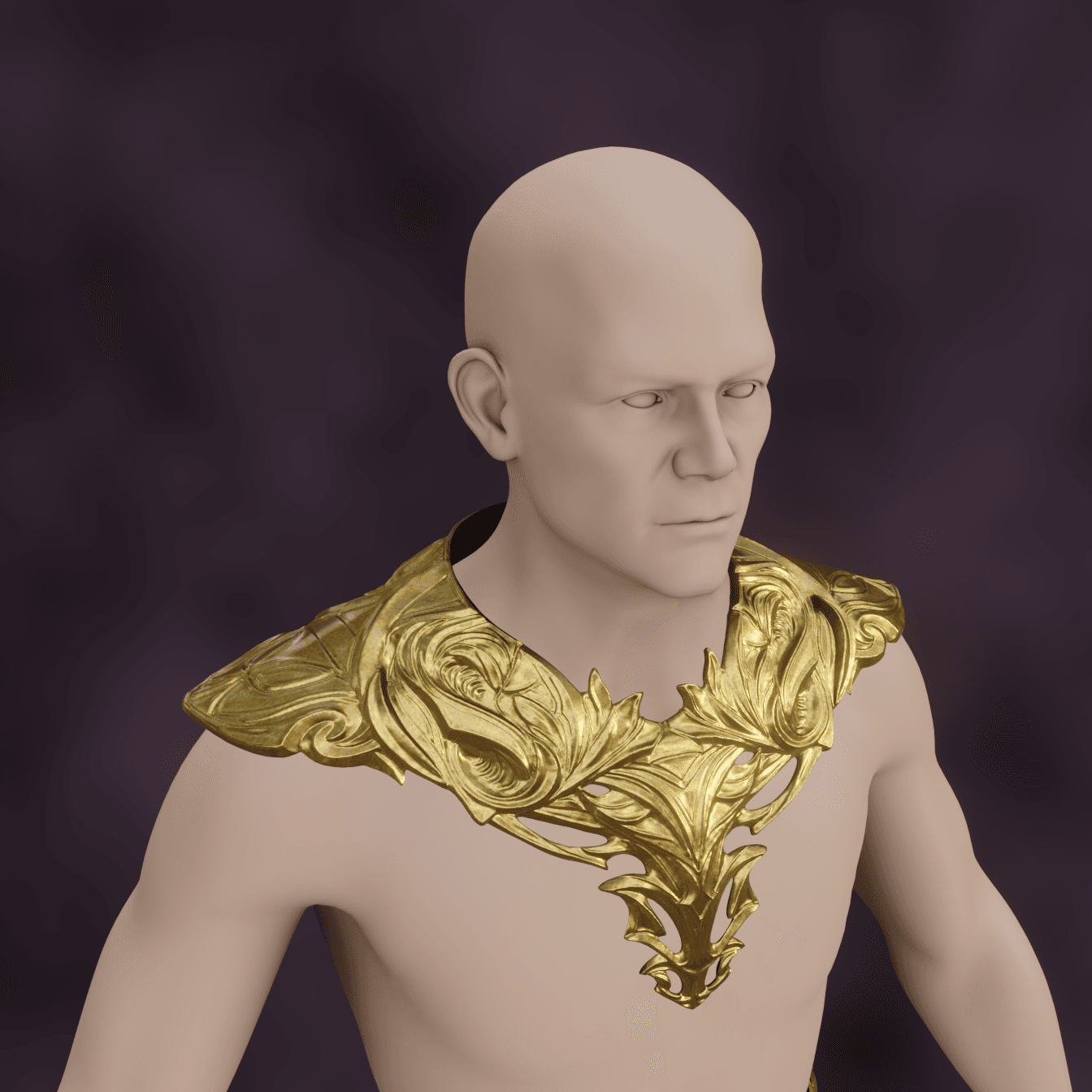 FANTASY SORCERERS ROBE ARMOR PARTS BALDURS GATE 3 3d model