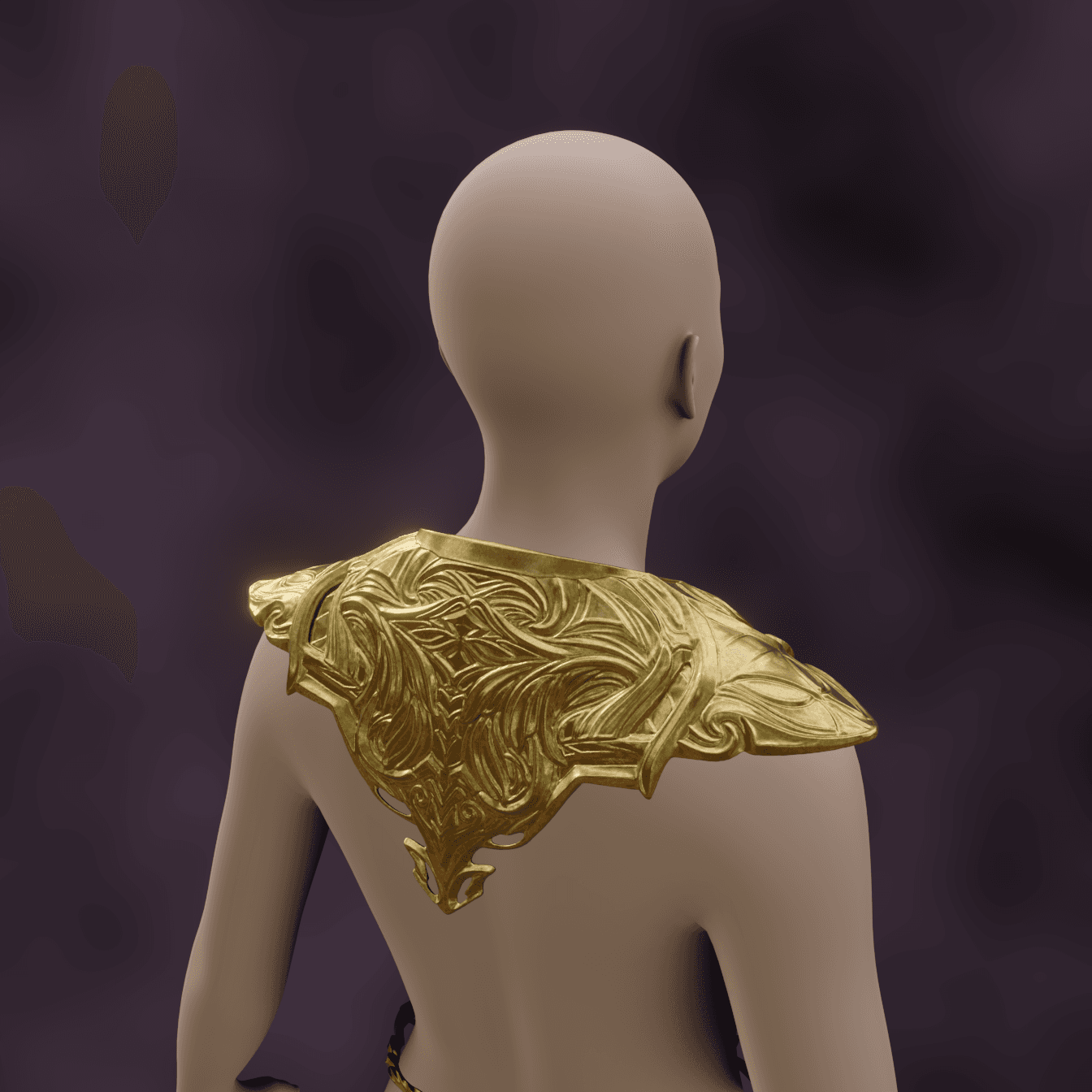 FANTASY SORCERERS ROBE ARMOR PARTS BALDURS GATE 3 3d model