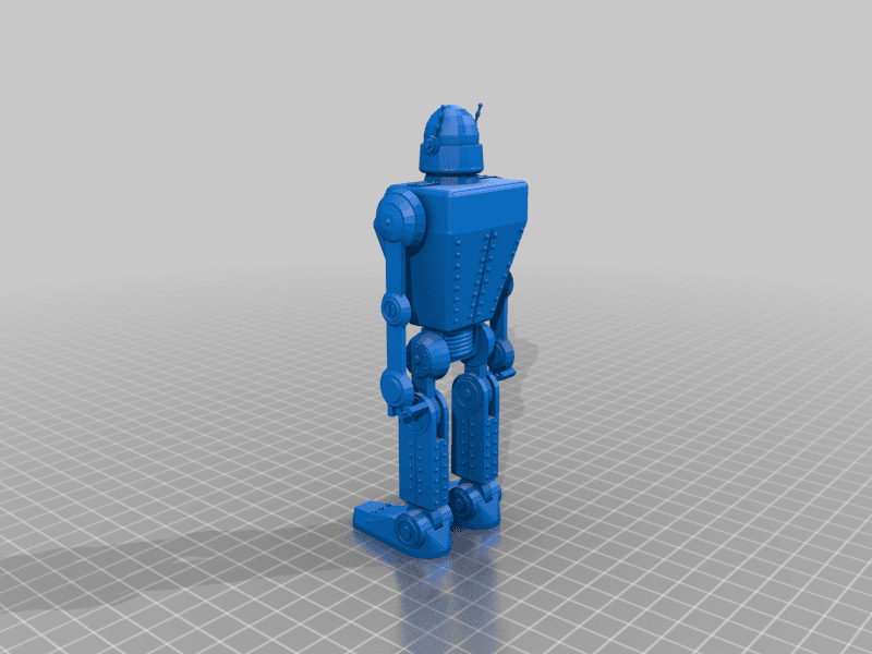 Robot from Sky Captain (posable) 3d model