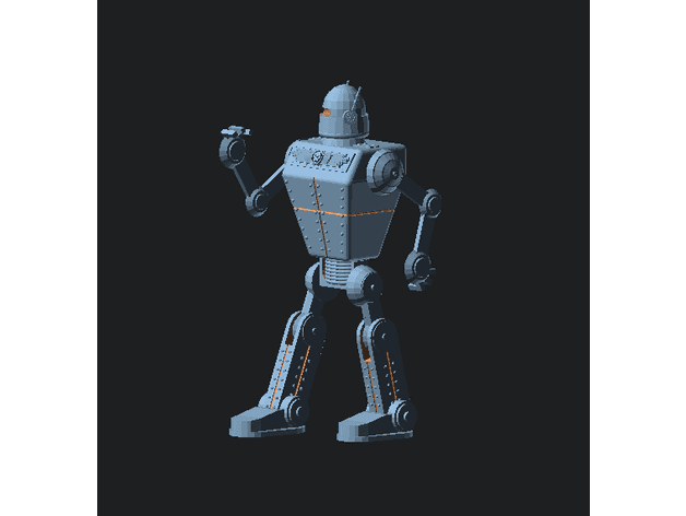 Robot from Sky Captain (posable) 3d model