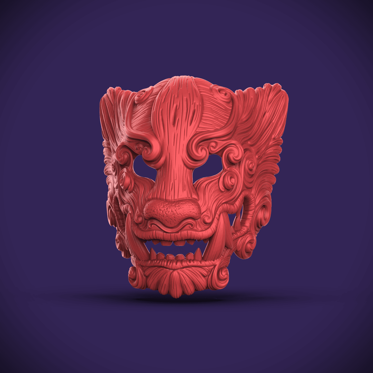 Chimera Mask -"Chimera" (Sculptober Day 20) 3d model