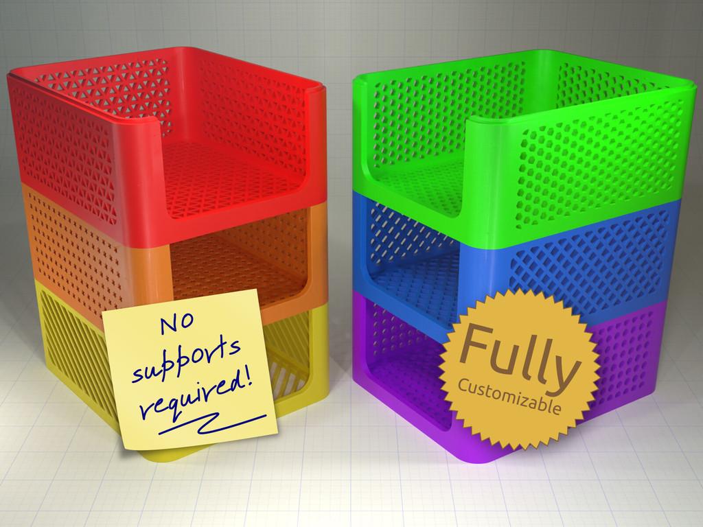 Stackable Storage Caddies 3d model