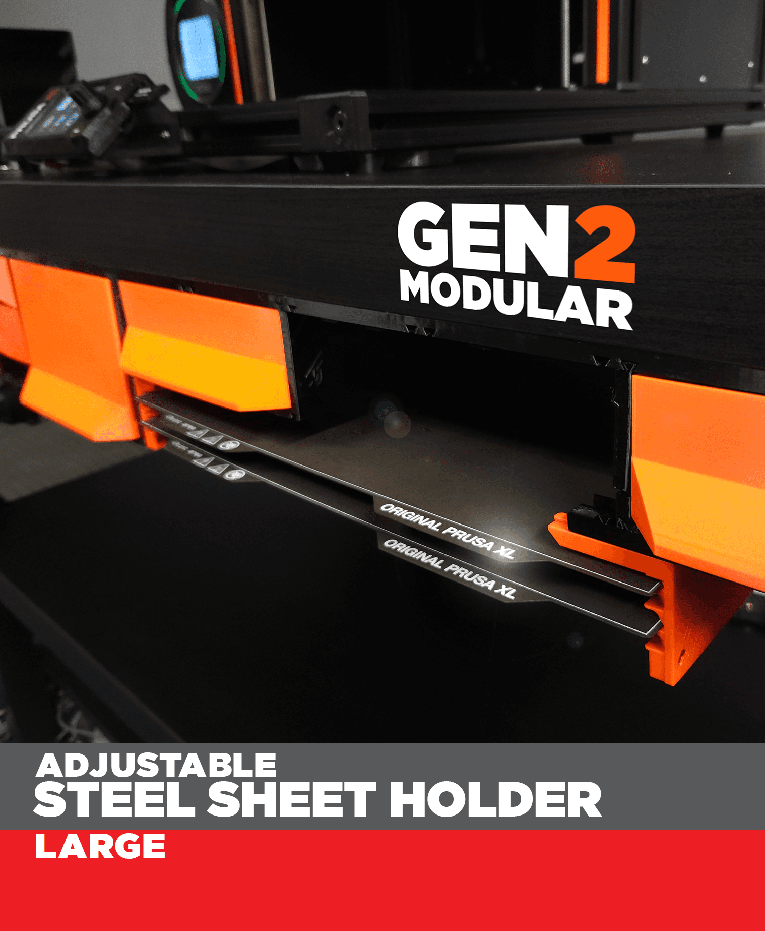 GEN2 Adjustable Steel Sheet Holder - Large 3d model