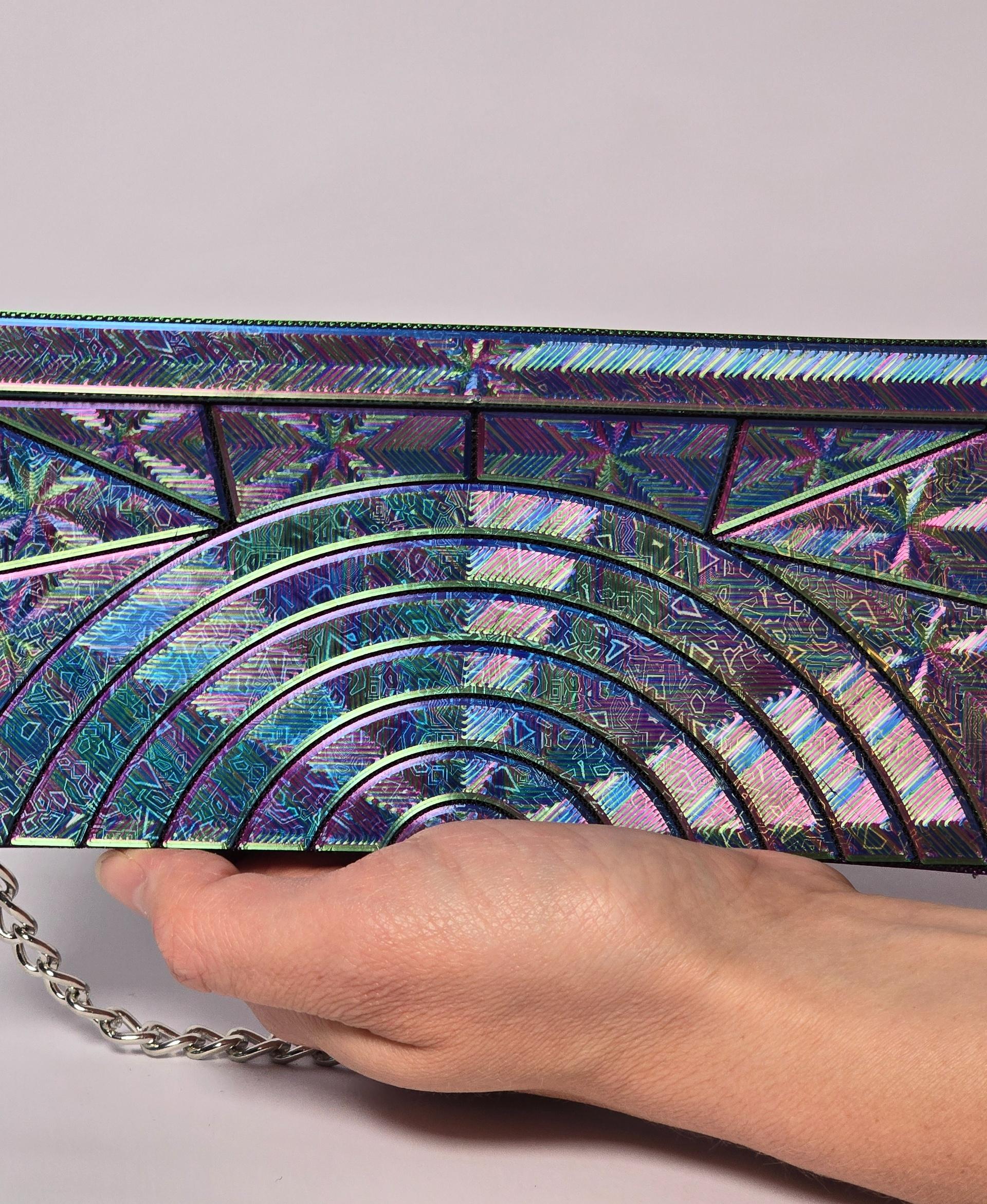 Foldable clutch with magnetic closure 3d model