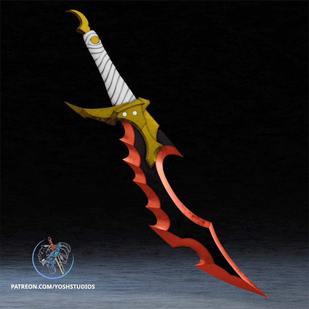 Knight Killer Dagger 3D Printer File STL 3d model