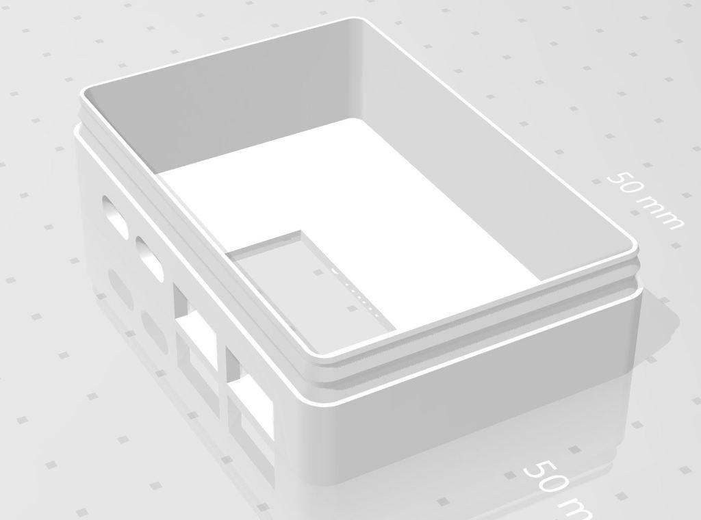 USB Power bank based on MakerHawk 18650-Board case (H961-U v3) 3d model