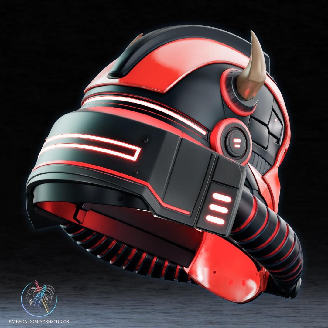 Darth Maul Marine Helmet 3D Printer File STL 3d model