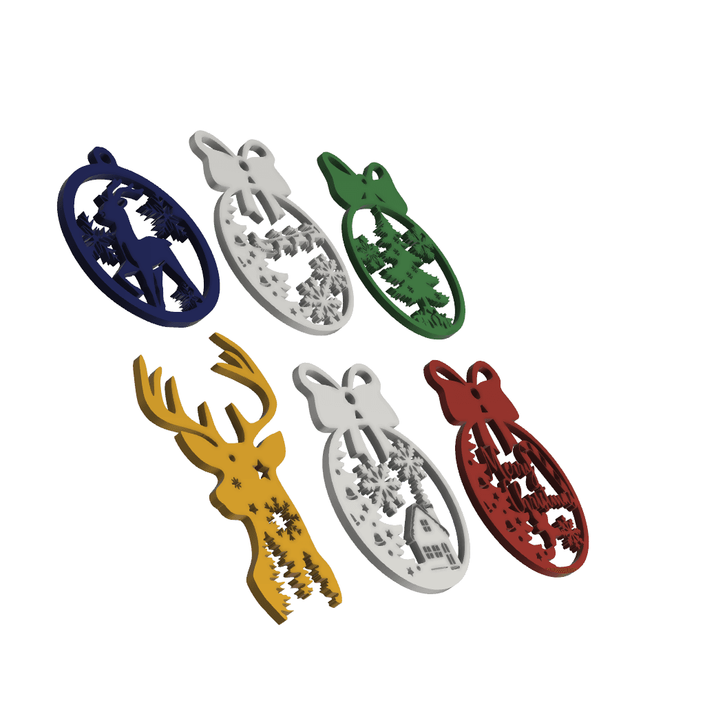 Christmas Ornaments  3d model