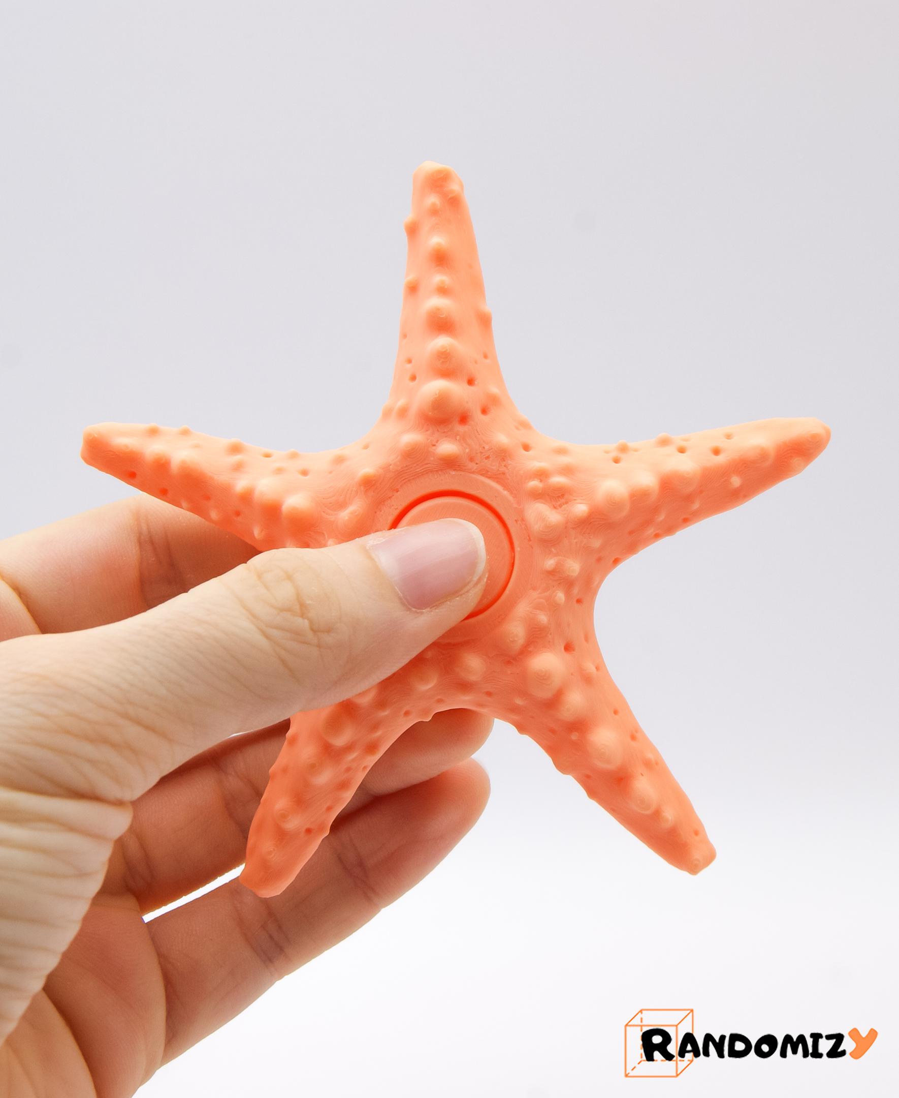 Starfish Fidget Spinner (Slim) 3d model