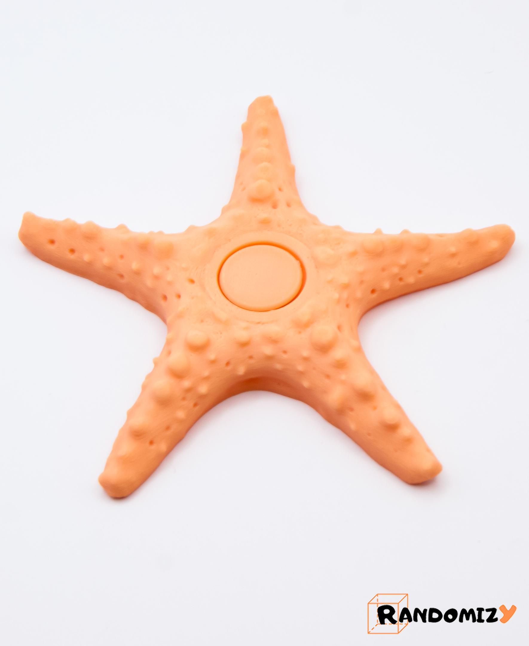 Starfish Fidget Spinner (Slim) 3d model