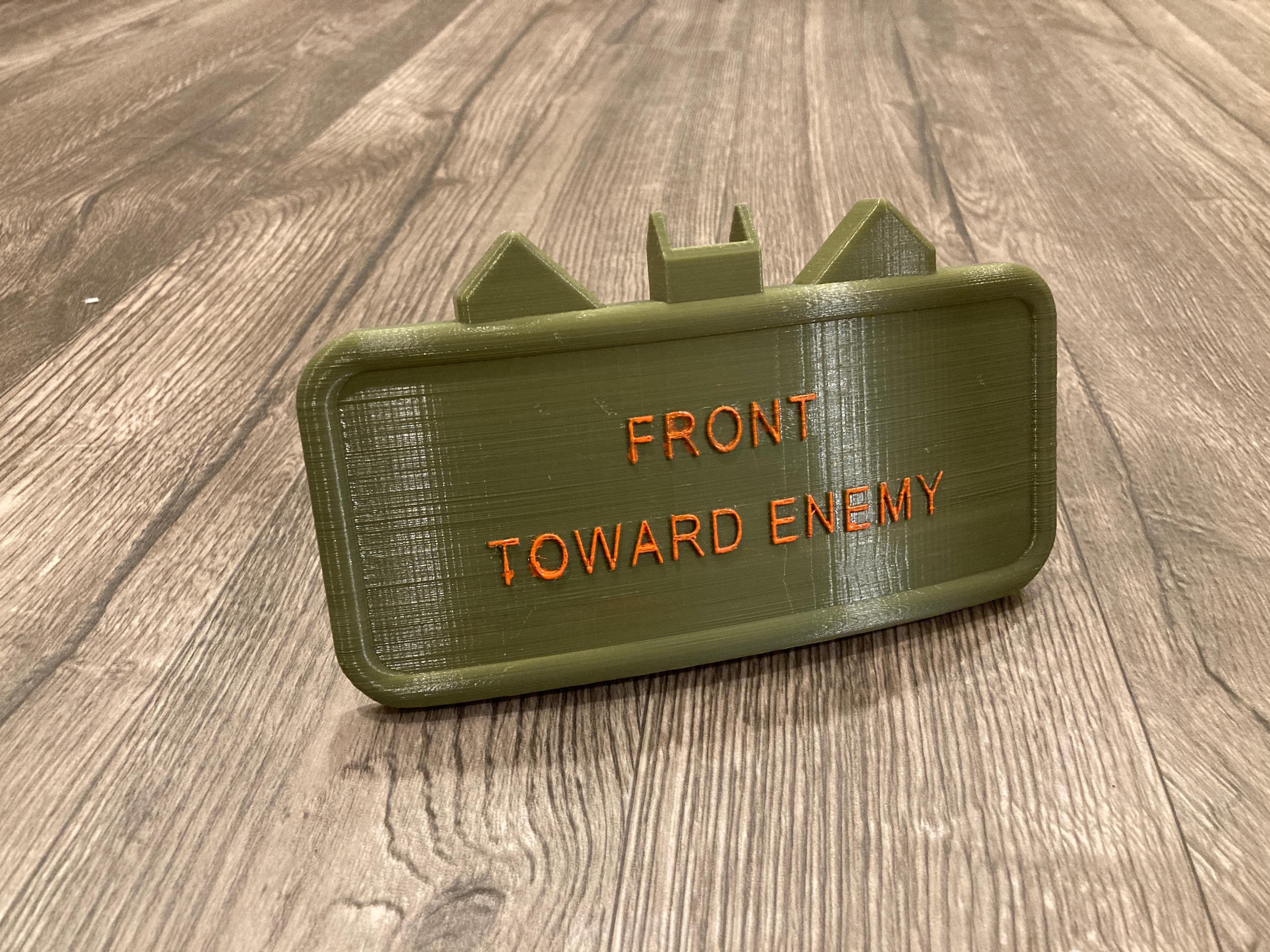 M18A1 Claymore mine 1.25" hitch cover 3d model