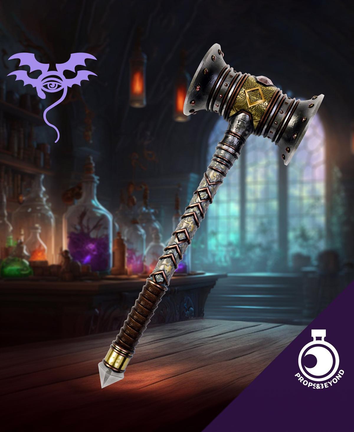 The Gavel - War Hammer 3d model