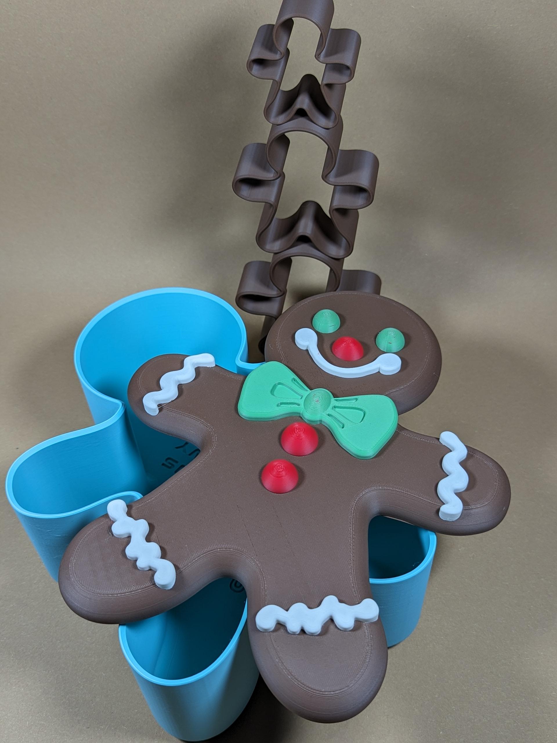 Gingerbread Cookie Box & Cutter 3d model