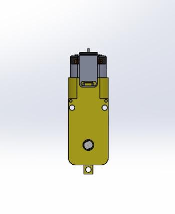 Yellow Gearbox Motor 3d model