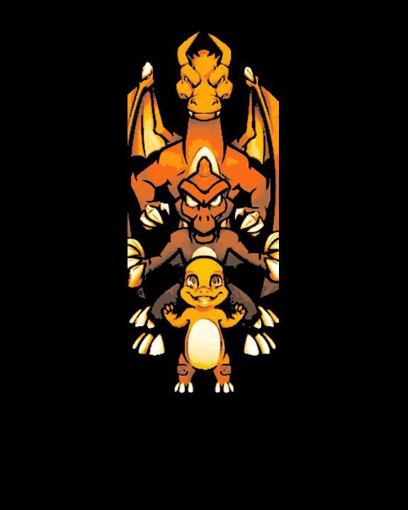 Pokemon Fanart - Charizard evolution and Power - Set of 3 Bookmarks 3d model