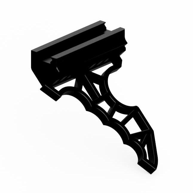 Front grip ergonomic 45degree Paintball Gotcha Woodland Milsim 3d model