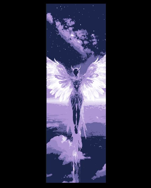 The Brilliance of Angel Wings towards the Heavens - Set of 3 Bookmarks 3d model