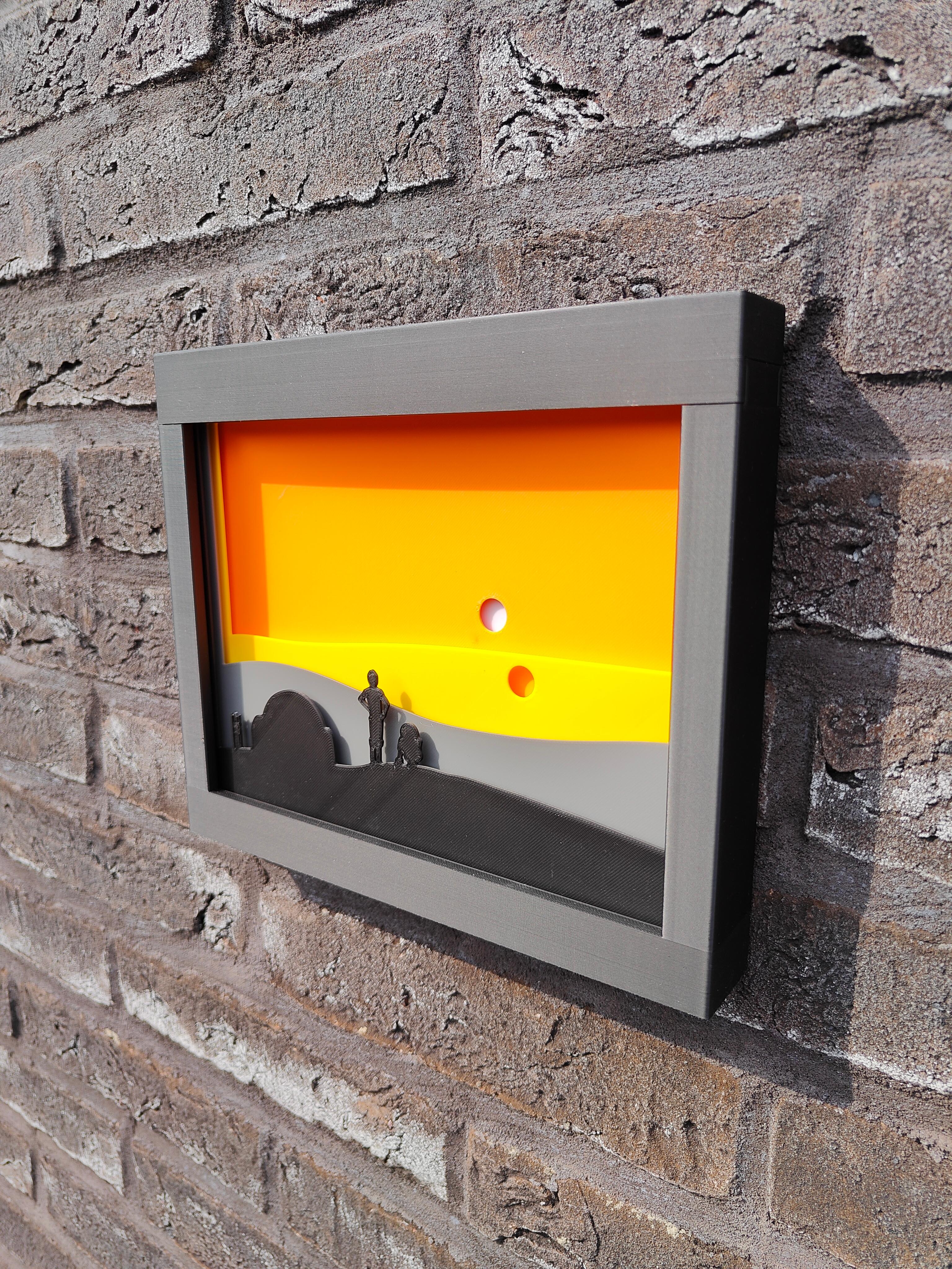 Wall Mountable Shadow Box 3d model