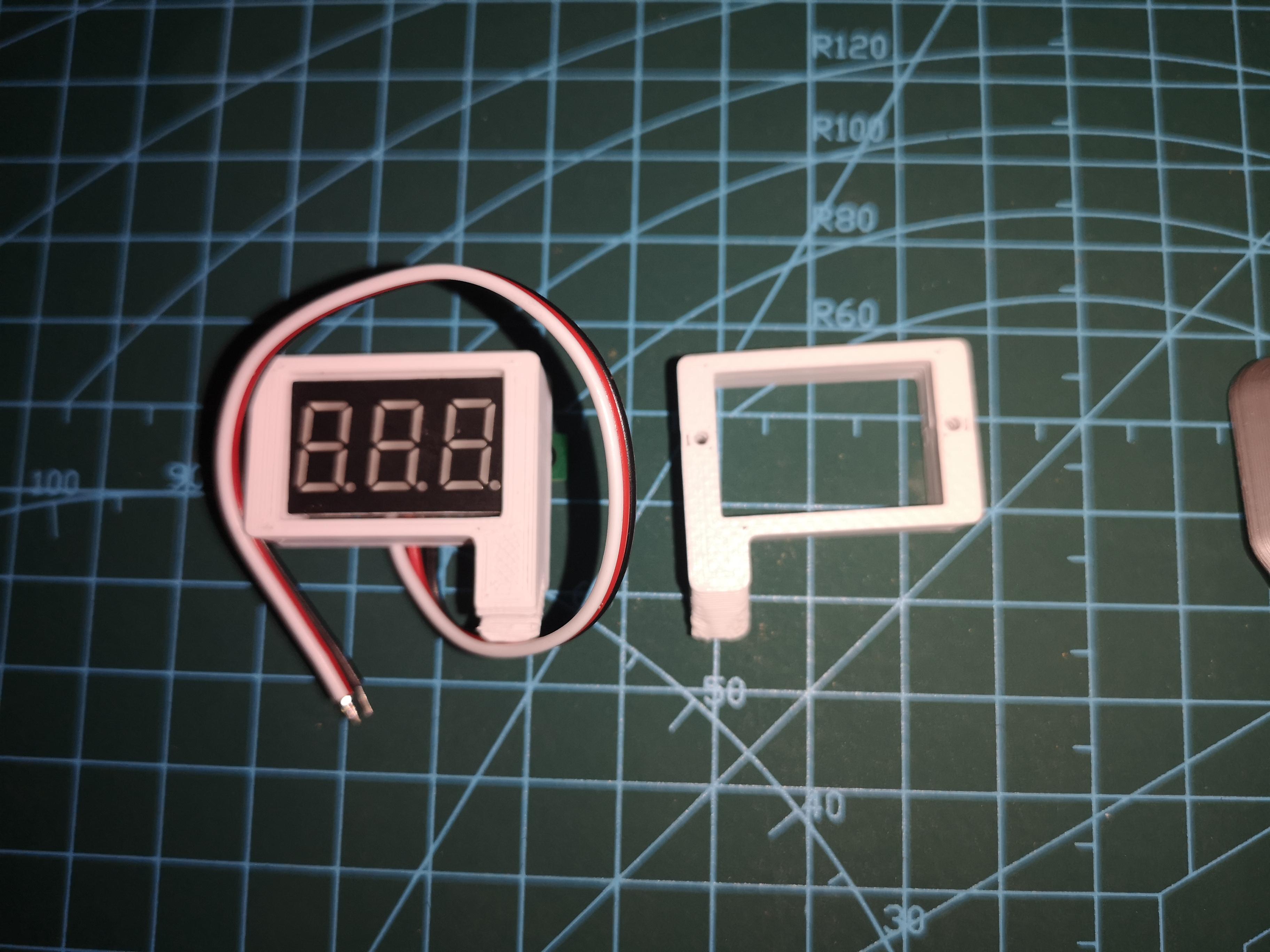 Nerf Stryfe 0.36 inch voltmeter mount 3d model