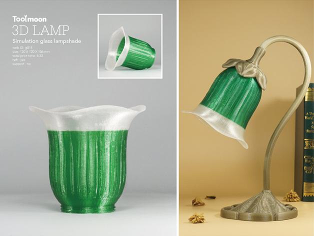 Simulation glass LampShade 3d model